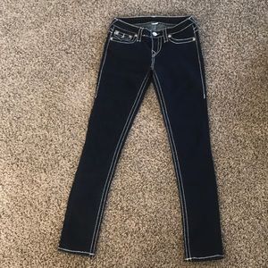 Dark blue True Religion skinny jeans